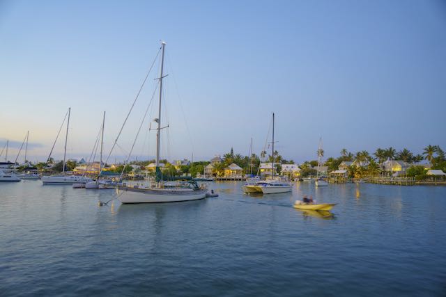 Hope Town mooring field, Bahamas